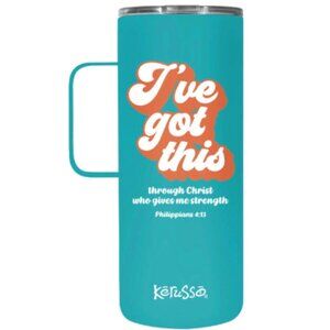 Kerusso 22 oz Stainless Steel Mug with Handle - "I've Got This"